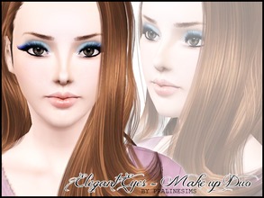 Sims 3 — Elegant Eyes ~ Makeup Duo by TSR Archive — New extravagant, beautiful eye make up for your sims! Your sims will