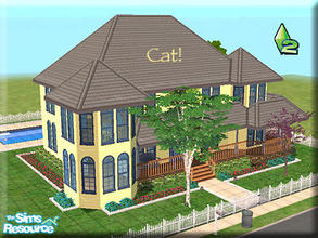 Sims 2 — 60-Yellow Victorian by rhiamom — Requires base game only, no EPs. Contains 1 item of custom content, the