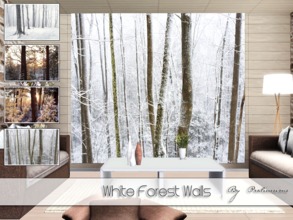 Sims 3 — White Forest Walls by Pralinesims — By Pralinesims