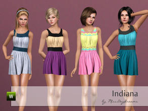 Sims 3 — Indiana by MissDaydreams — Indiana is a stylish vintage dress. Your Sims will love this comfy outfit! ;) Hope