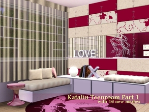 Sims 3 — Katalin Teenroom Part 1 by Flovv — Did you ever want to have a really private room? The old wallpapers are