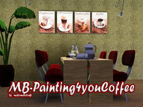 Sims 3 — MB-Painting4youCoffee by matomibotaki — MB-Painting4youCoffee, 3x1 recolor of my picture mesh with lovely coffee