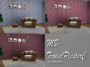 Sims 3 — MB-TrowelPlasterC by matomibotaki — New strucco pattern with rough design and 2 recolorable palettes, to find