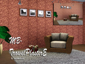 Sims 3 — MB-TrowelPlasterE by matomibotaki — New strucco pattern with rough design and 2 recolorable palettes, to find