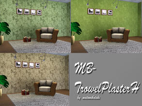 Sims 3 — MB-TrowelPlasterH by matomibotaki — New strucco pattern with rough design and 2 recolorable palettes, to find