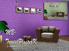 Sims 3 — MB-TrowelPlasterK by matomibotaki — New strucco pattern with rough design and 2 recolorable palettes, to find