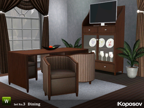 Sims 3 — Koposov Set No.3 Dining by koposov — I wish you a pleasant game!