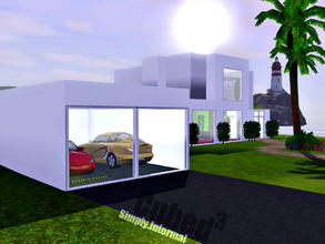 Sims 3 — Cubed by Simply.Informal — Clean, fresh and practical from every corner. A small loft like home with pool, two