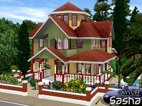 Sims 3 — Sasha -Furnished- by ayyuff — 20x20 fully furnished and decorated house with kitchen,dining/living room,4