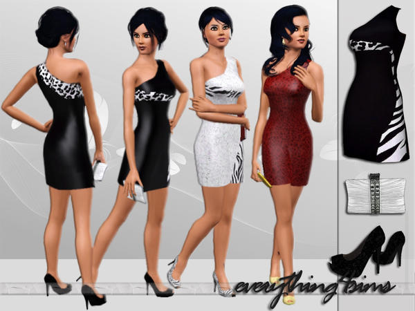 Sims 3 — Adeline's Formal Clothing *Set* by everything4sims2 — Adeline's Formal Clothing Set includes 3 new mesh. You can