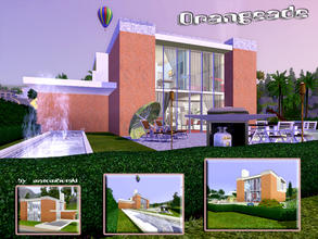 Sims 3 — Orangeade by matomibotaki — A modern and colorful house in cube-design. Luxury and a &amp;quot;Must