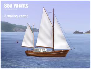 Sims 3 — Yacht 01 (3 Sail) by Severinka_ — Created by Severinka 3 sailing yacht Yachts are placed on the public lot at 50