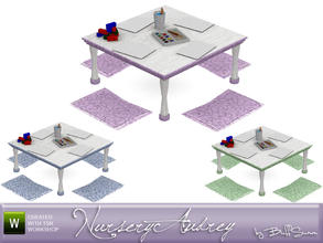 Sims 3 — Audrey Kids Playing Table by BuffSumm — Playingtable for the *Audrey Kids* set matching the *Audrey Series*