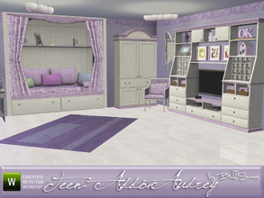 Sims 3 — Audrey Kids Teen Addon by BuffSumm — Next part of the *Audrey Series* is a Teenroom Addon. It contains 15 new
