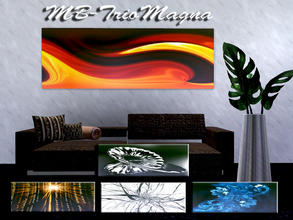 Sims 3 — MB-TrioMagna by matomibotaki — MB-TrioMagna, 3x1 recolors with motives form the wonderful painter &amp;quot;