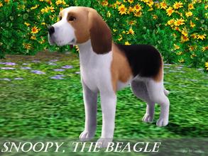 Sims 3 — Snoopy the Beagle by Wimmie — Today I want to introduce to you Snoopy. He's a male beagle. I've used no CC. Hope