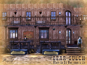 Sims 3 — Bear Gulch Hotel (Restaurant and Theater) by Pinecat — Welcome to the Bear Gulch Hotel where we cater to your