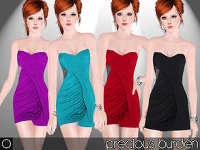 Sims 3 — PreciousBurden by c0_0kie — A beautiful dress for your sims! Two layers recolourable.