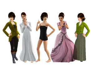 Sims 3 — Elizabeth Bennet by squarepeg56 — Elizabeth Bennet is a fictional character from the book Pride and Prejudice by