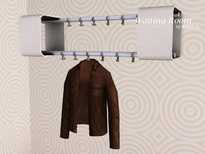 Sims 3 — Waiting Room Coat Hanger by katelys — Decorative coat hanger. Two color palettes.