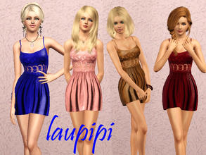 Sims 3 — Give Your Heart a Break by laupipi2 — New dress with a lace part and with 1 recolorable channel