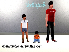 Sims 3 — Abercrombie Tee's for Men by Leebiejeeb2 — Abercrombie Tee's For Men, All Ages Apart From Elder, My first Set