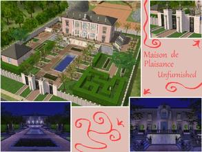 Sims 2 — Maison de Plaisance by juhhmi — Completely unfurnished version of my Baroque palace which offers you a great