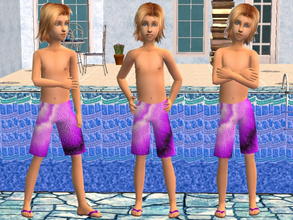 Sims 2 — Boy Trunks set - Purple by zaligelover2 — Swim trunks for boys.