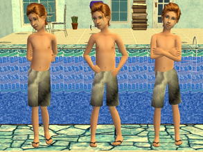 Sims 2 — Boy Trunks set - Gray by zaligelover2 — Swim trunks for boys.