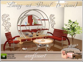 Sims 3 — Living Versal set AF by annflower1 — Set Versal for a living room