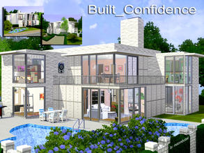 Sims 3 — Built_Confidence by matomibotaki — Modern and luxury cube style house, built with lot of confidence to be