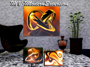 Sims 3 — MB-ModernExcursion by matomibotaki — MB-ModernExcursion, 2x1 new painting mesh, with motives from the