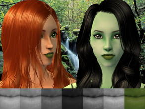Sims 2 — Zalige\'s Green Lipcolor set - 7 by zaligelover2 — Green lipcolor. Looks great on aliens.