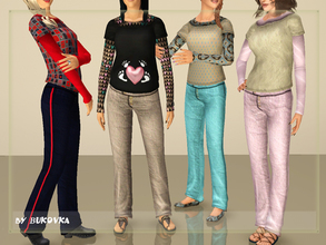 Sims 3 — Clothing Waiting  by bukovka — Clothes for young and adult women. Can be used during pregnancy.