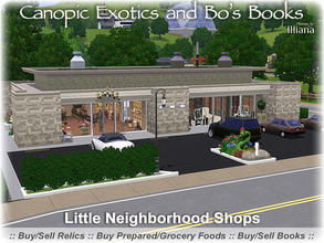 Sims 3 — Canopic Exotics and Bo's Books by Illiana — If you're looking for a shopping experience that's a little out of
