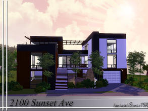 Sims 3 — 2100 Sunset Ave by fantasticSims — Built on a 25x25 lot, this home is easily placed anywhere in any town for