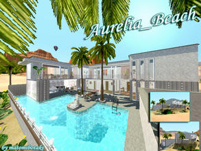 Sims 3 — Aurelia_Beach by matomibotaki — Modern, luxury, cube-style, that is Aurelia_Beach. A house with special flavor.