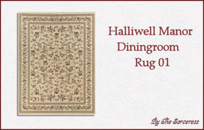 Sims 2 — Halliwell Manor Diningroom rug 01 by thesorceress — This is the second part of the Halliwell Manor Rugs set. All