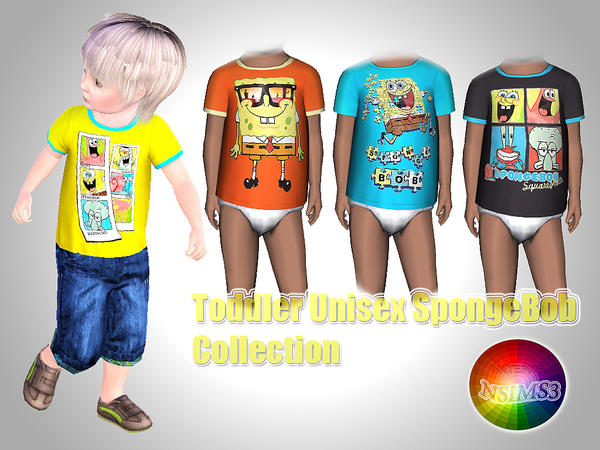 Sims 3 — SpongeBob Collection for Toddlers (unisex) by natef005 — Hello! I hope you enjoy these cute t-shirts!:)