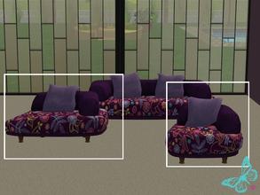 Sims 2 — Lounge Recolours - Set - Purple chair/Loveseat by sinful_aussie — Recolours of the modern lounge chairs and