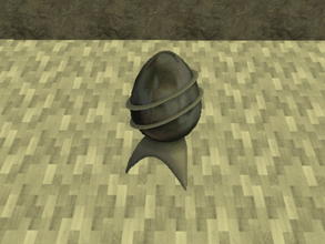 Sims 2 — Space Egg recolors set - Black by zaligelover2 — A \"space egg\" sculpture recolor.