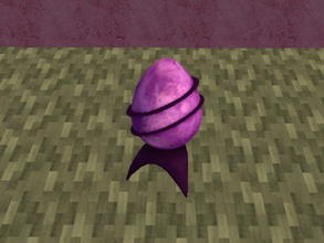 Sims 2 — Space Egg recolors set - Purple by zaligelover2 — A \"space egg\" sculpture recolor.