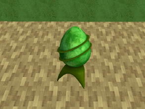 Sims 2 — Space Egg recolors set - Green by zaligelover2 — A \"space egg\" sculpture recolor.