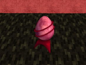 Sims 2 — Space Egg recolors set - Dark Pink by zaligelover2 — A \"space egg\" sculpture recolor.