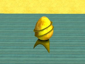 Sims 2 — Space Egg recolors set - Yellow by zaligelover2 — A \"space egg\" sculpture recolor.