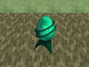 Sims 2 — Space Egg recolors set - Turquoise by zaligelover2 — A \"space egg\" sculpture recolor.