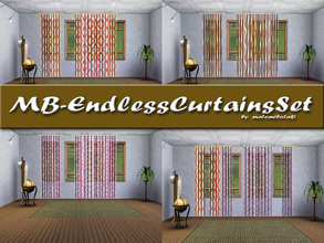 Sims 3 — MB-EndlessCurtainsSet by matomibotaki — MB-EndlessCurtainsSet, new curtains mesh with 3 individual items, each