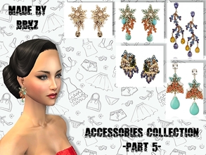Sims 2 — Accessories Collection - part 5 - by BBKZ — Based on earrings created by Bijoux Heart. FREE mesh JS1 by Lianaa
