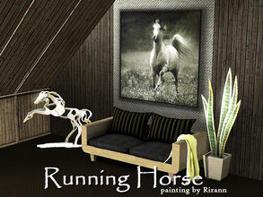 Sims 3 — Running Horse painting by Rirann — Running Horse painting by Rirann
