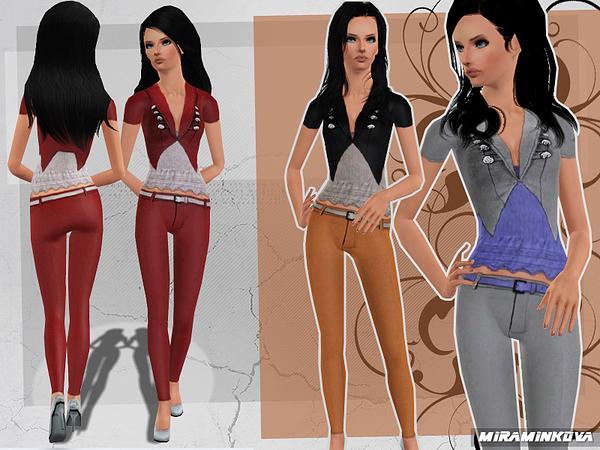 Sims 3 — Feel what you want by miraminkova — For beautiful and elegant look, this is the perfect outfit for you.